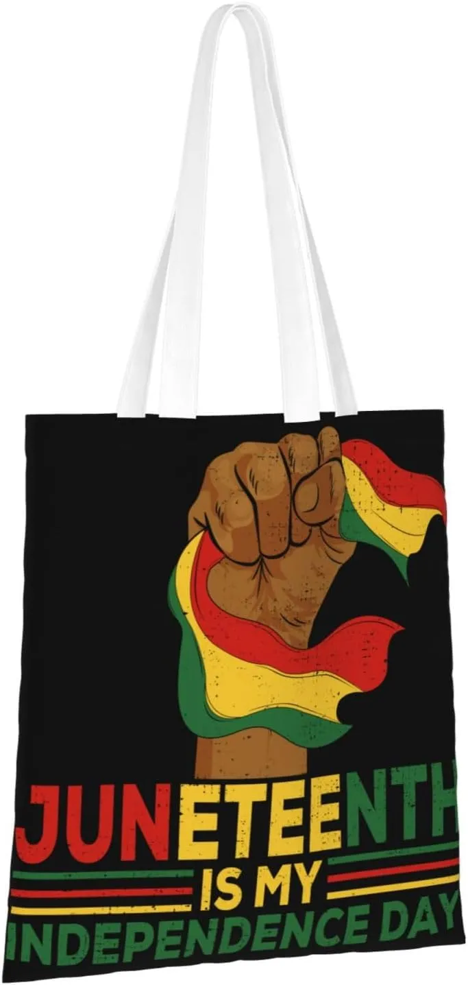 Love Sunflower Juneteenth Festival Tote Bag Reusable Shoulder Tote Bag For Women Lady Vacation, Shopping, Work