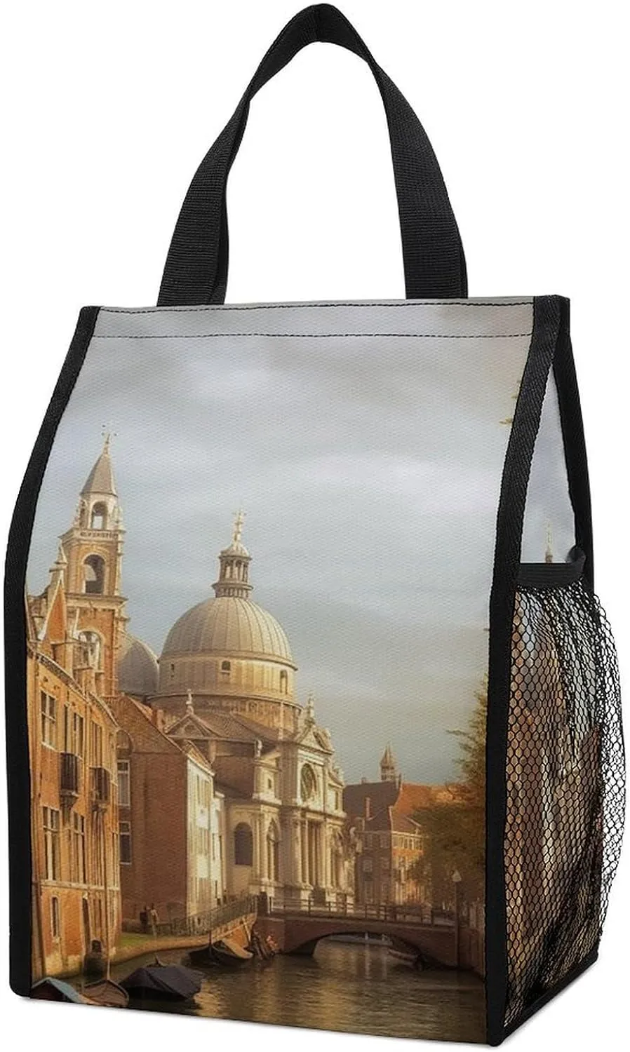 Lunch Bag Insulated Lunch Box for Women/Men Canal And Church Reusable Lunch Tote Bag Leakproof Cooler Bag Large Capacity Lunch Containers Cute Lunch Cooler for Work Office Picnic