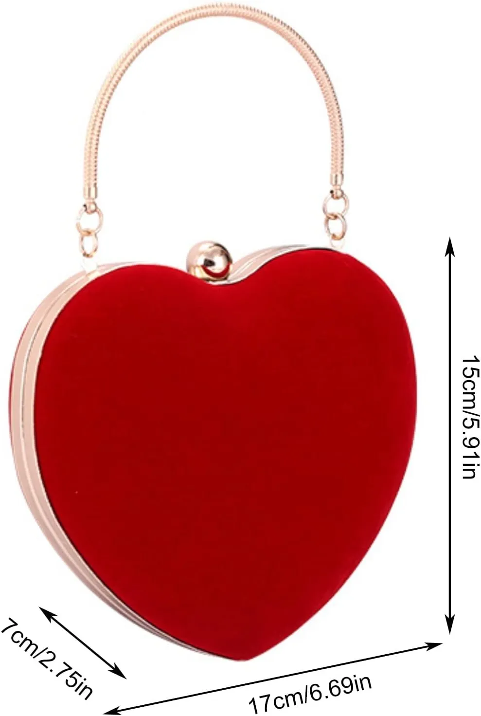 Luxury Party Clutch Purse Cute Heart Shaped Women Handbag Evening Shoulder Bags Embroide Clutch Messenger Bags