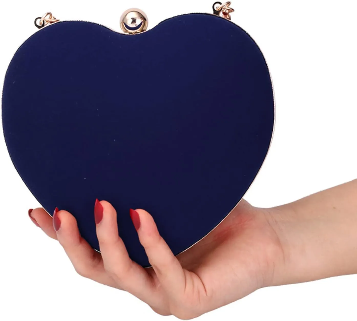 Luxury Party Clutch Purse Cute Heart Shaped Women Handbag Evening Shoulder Bags Embroide Clutch Messenger Bags