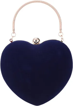 Luxury Party Clutch Purse Cute Heart Shaped Women Handbag Evening Shoulder Bags Embroide Clutch Messenger Bags