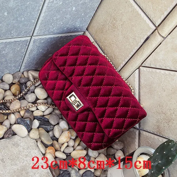 Luxury Vintage Velvet Bag For Women