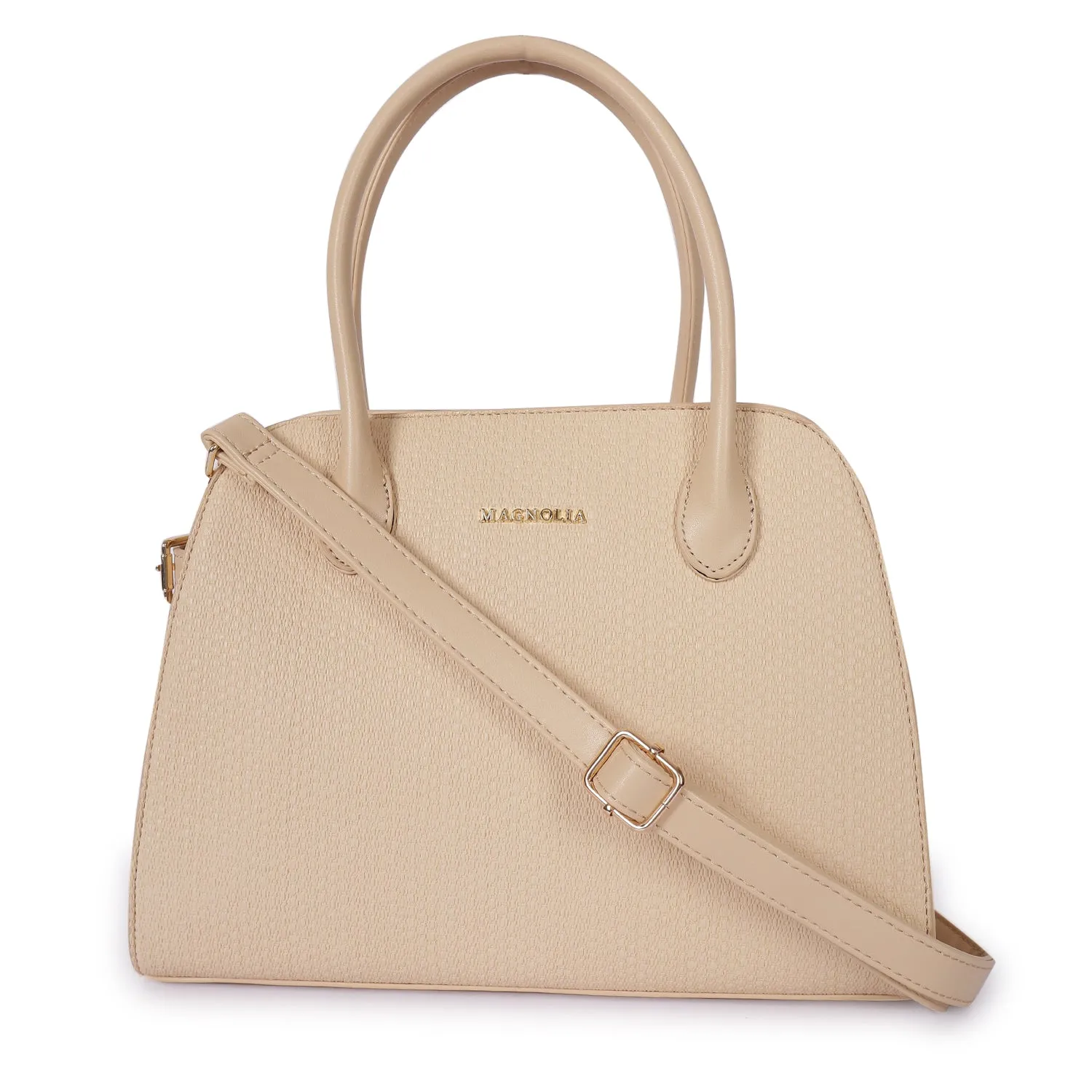 Magnolia Camille Textured Satchel Beige