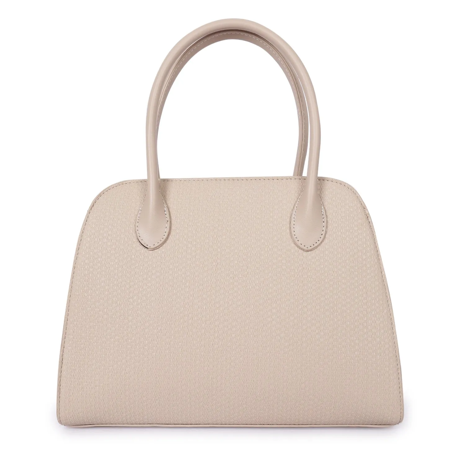 Magnolia Camille Textured Satchel Champange