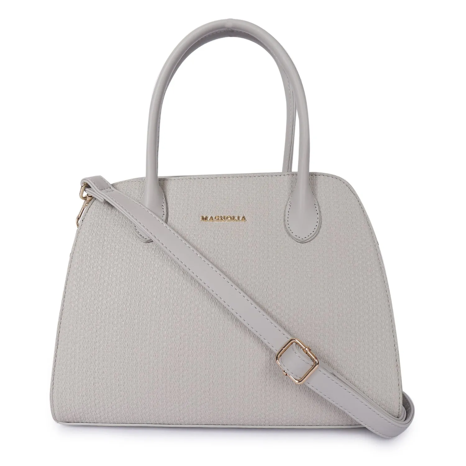 Magnolia Camille Textured Satchel Gray
