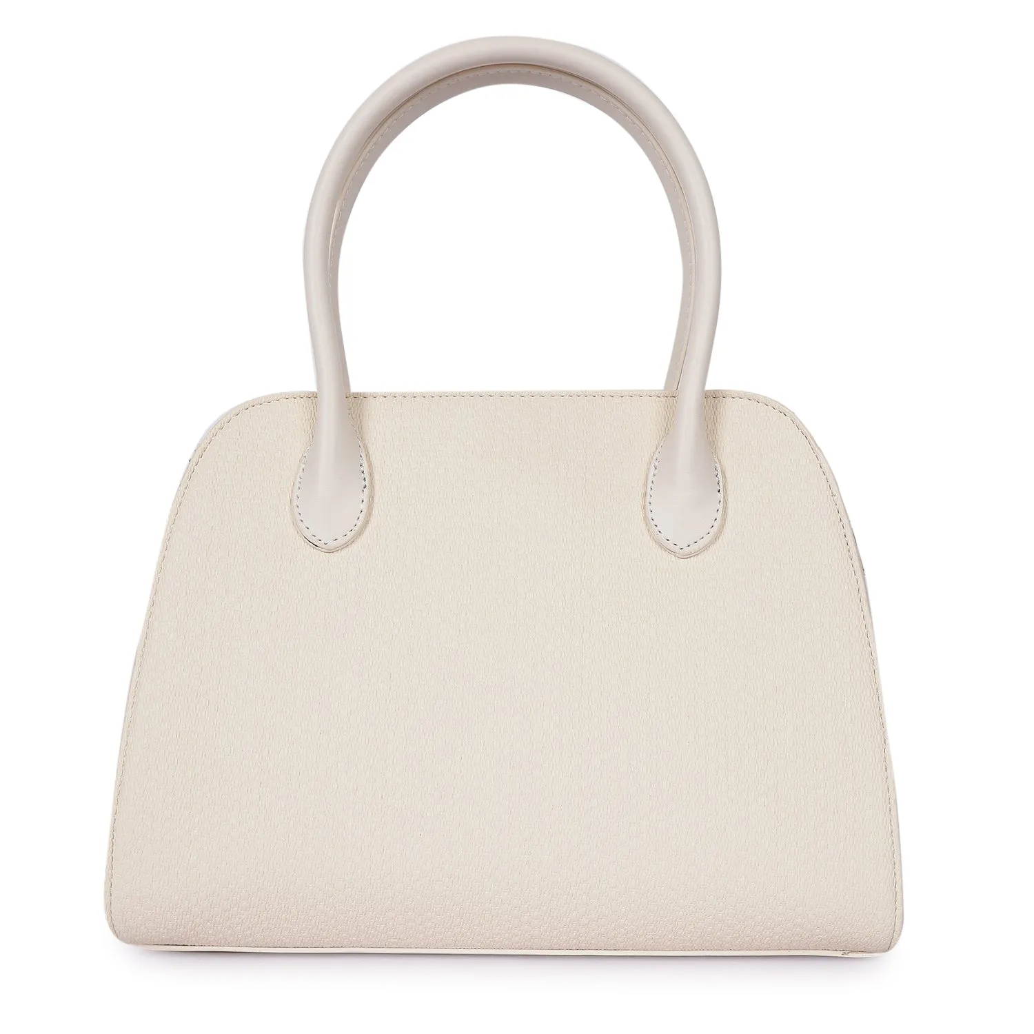 Magnolia Camille Textured Satchel White