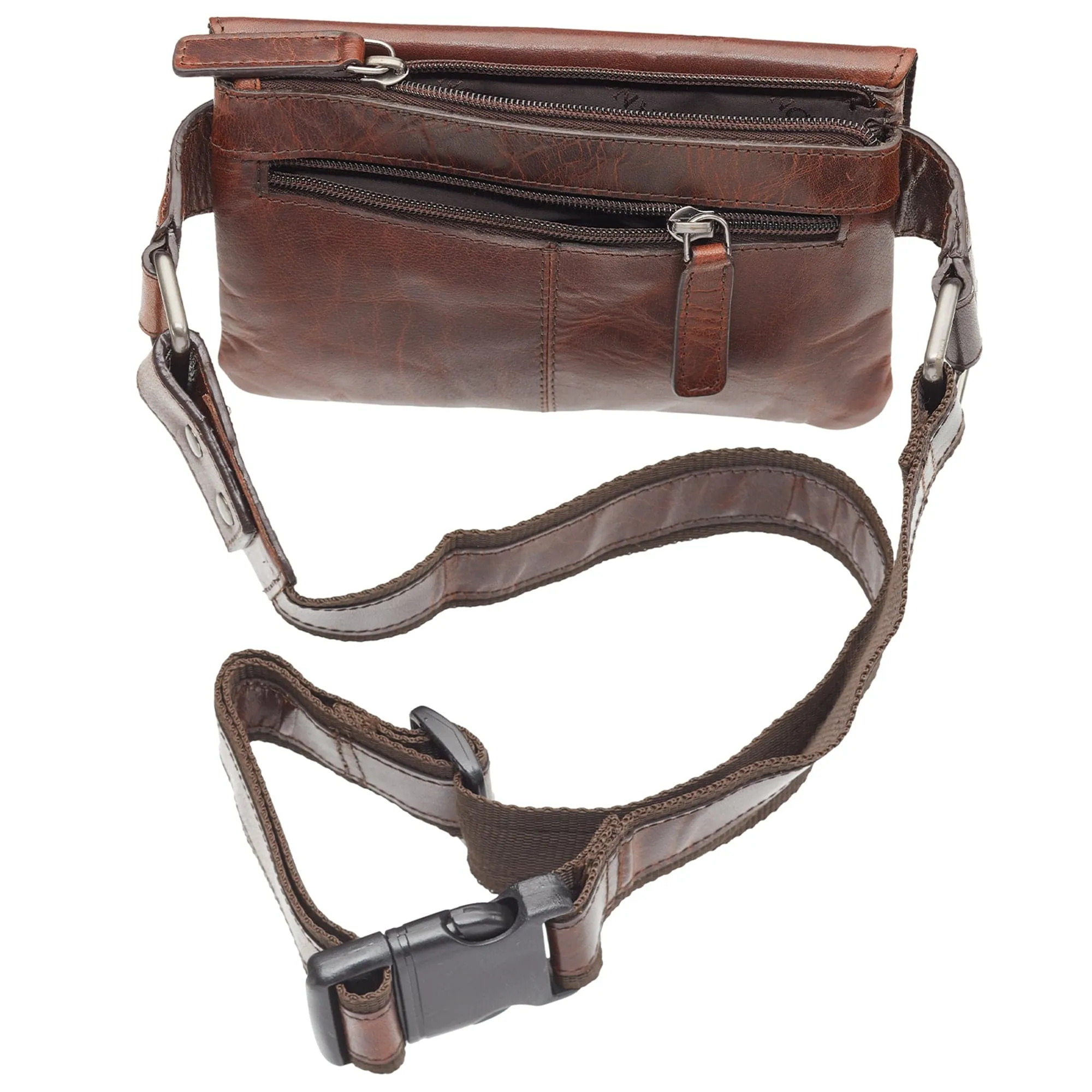 Mancini Buffalo Slim Waist Bag