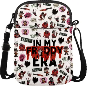 MAOFAED Horror Movie Inspired Gift, Halloween Theme Crossbody Bag, Spooky Season Gift Halloween Party Gift