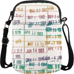 MAOFAED Rainbow Library Crossbody Bag, Return To Library, Library Card Book Due Date Shoulder Bag(return to library)
