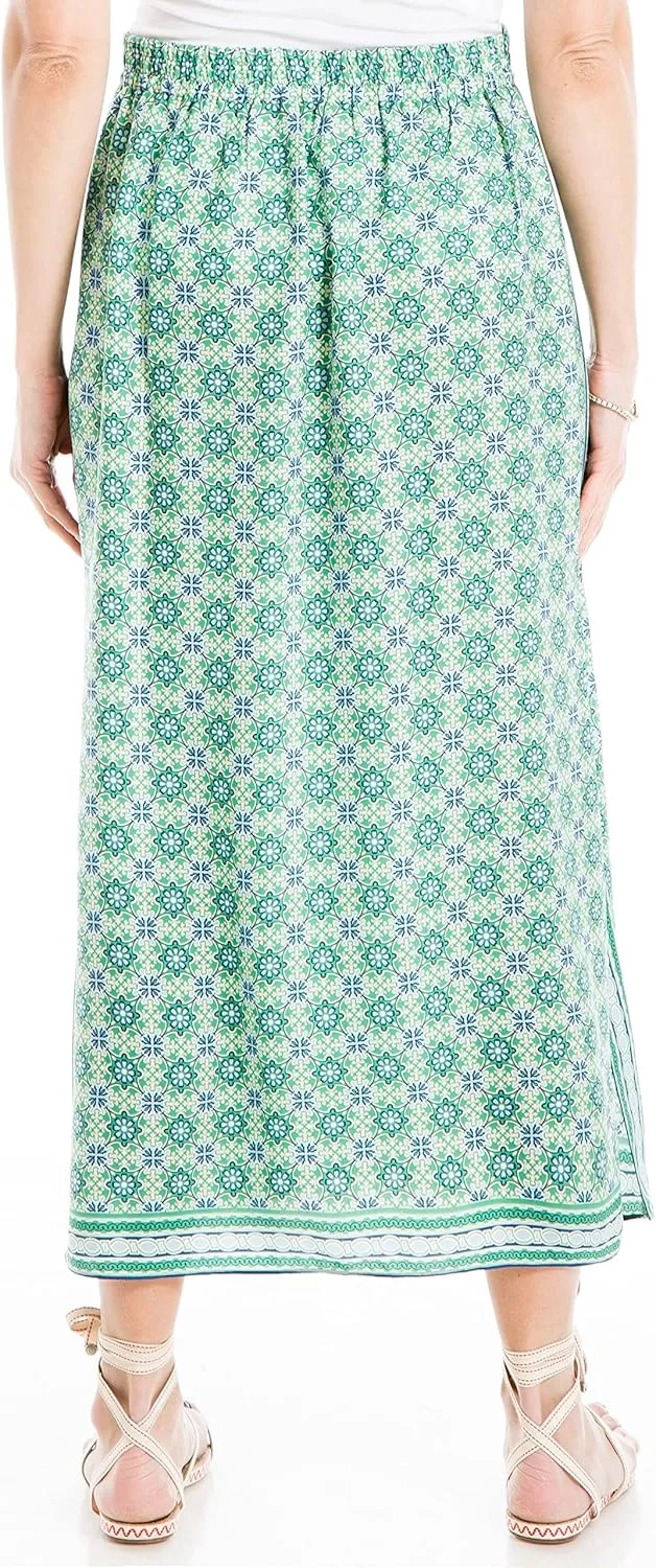Max Studio Women's Smocked Waist Maxi Skirt