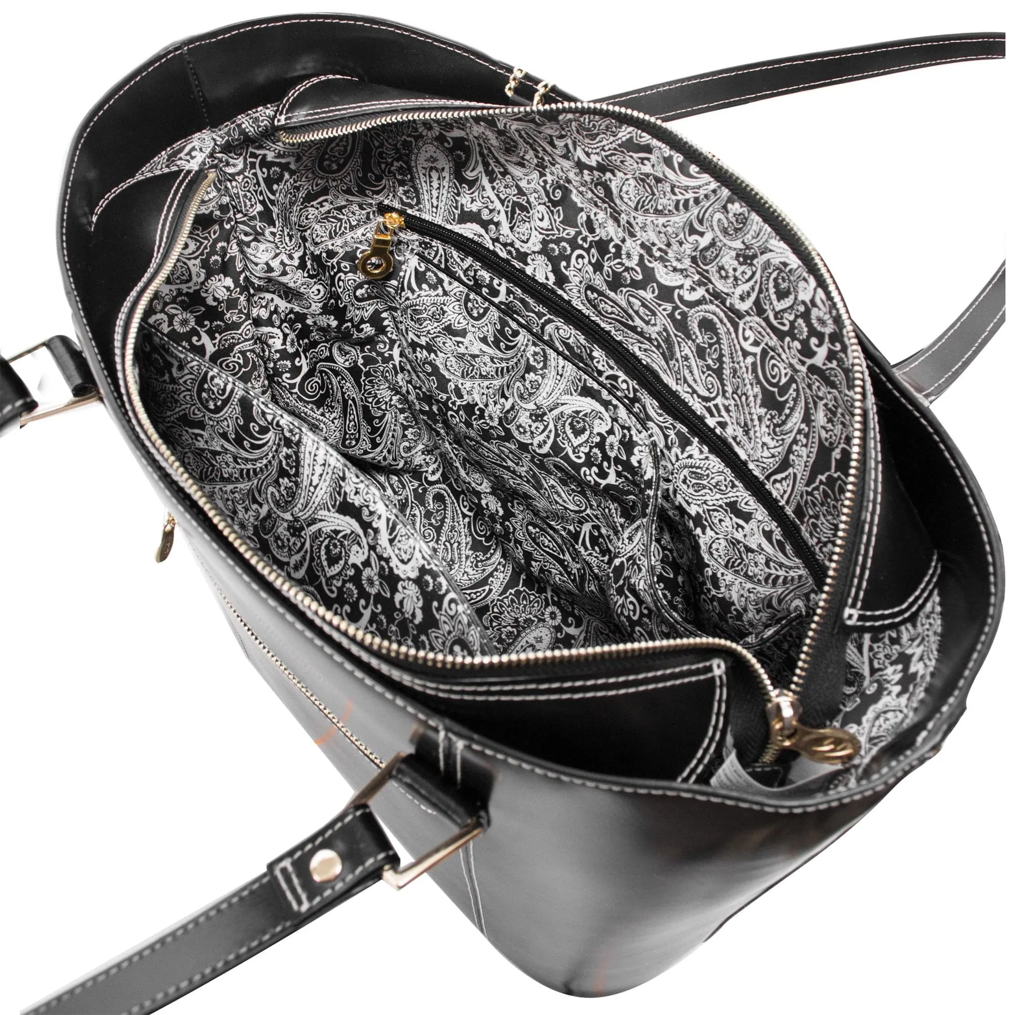 McKlein USA Deva Leather Tote Bag with Tablet Pocket