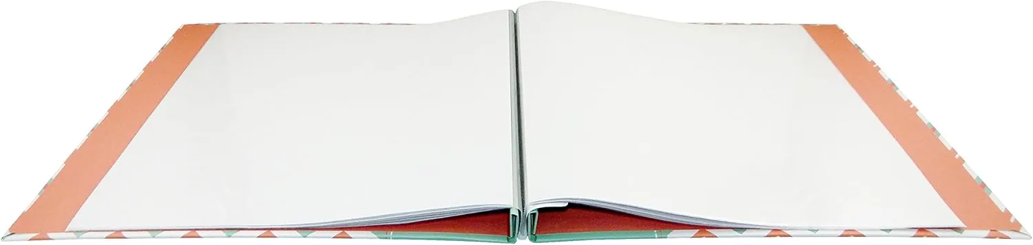 MCS Expandable 10-Page Glitter Chevron Scrapbook Album with Photo Opening Cover and 12 x 12 Inch Pages, 13.5 x 12.5 Inch, Pastel