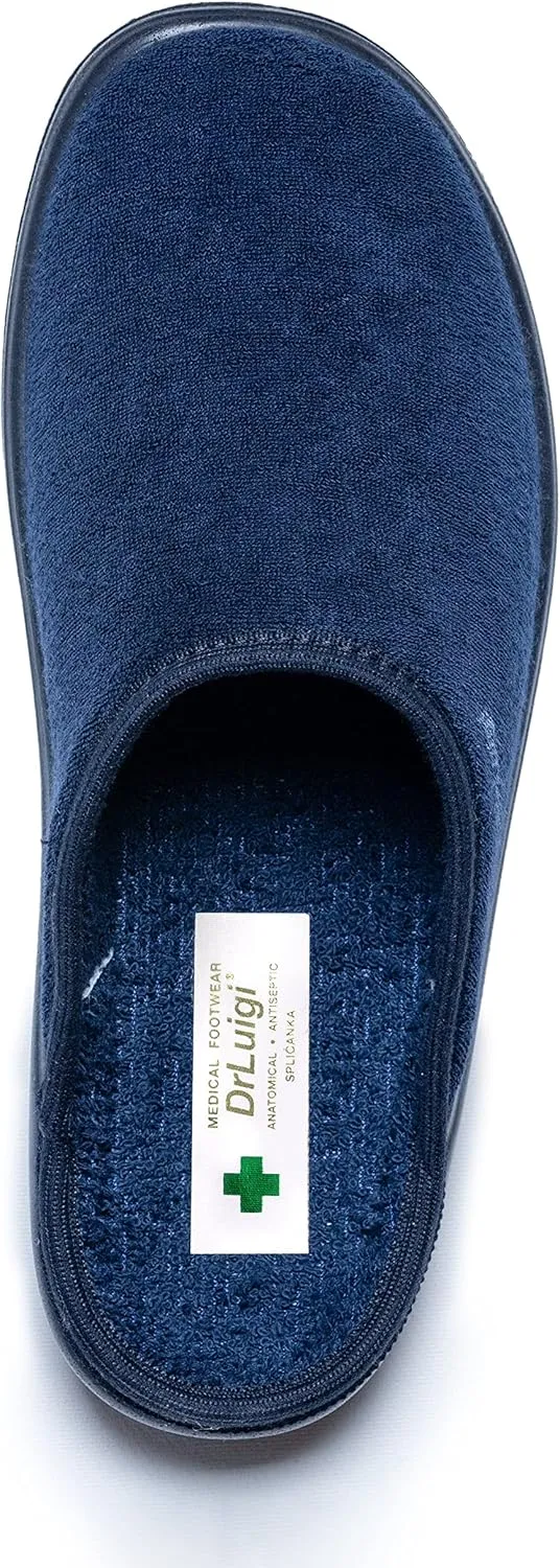 Medical Slippers for Women - Memory Foam Shoes Indoor Outdoor Italian Cotton - Made in EU - Relieves Pressure, Improves Peripheral Blood Circulation