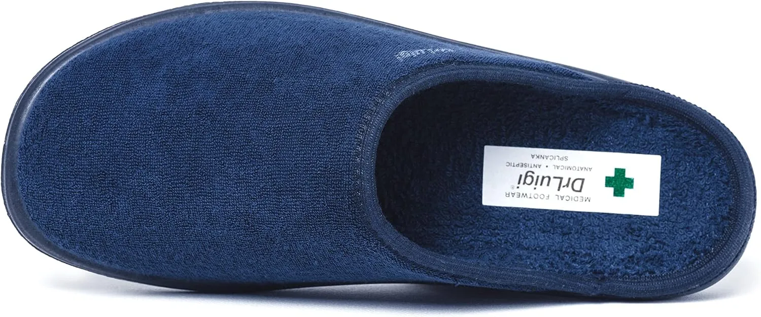 Medical Slippers for Women - Memory Foam Shoes Indoor Outdoor Italian Cotton - Made in EU - Relieves Pressure, Improves Peripheral Blood Circulation
