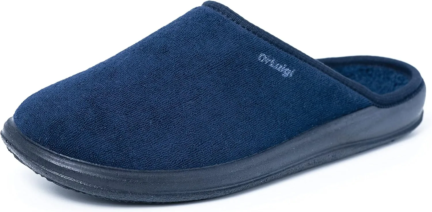 Medical Slippers for Women - Memory Foam Shoes Indoor Outdoor Italian Cotton - Made in EU - Relieves Pressure, Improves Peripheral Blood Circulation