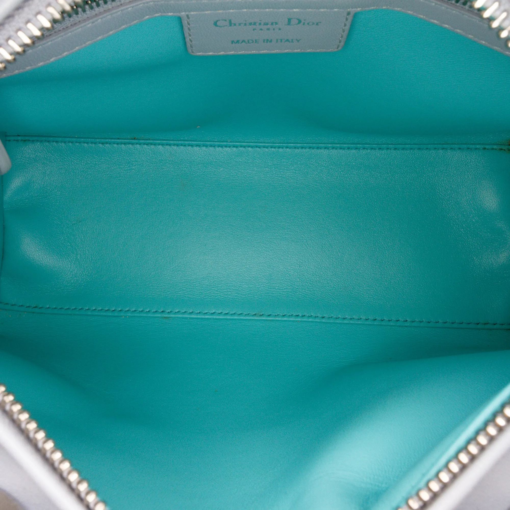 Medium Bicolor Lambskin Cannage Lady Dior