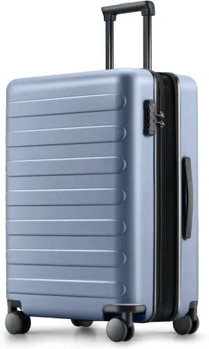 Medium Checked Luggage 24 Inch, Checking In Luggage with Smooth Spinner Wheels, Expandable, Hard Shell PC Suitcase, Lightweight Travel Luggage, TSA Approved (Shadow, Rhine Max)