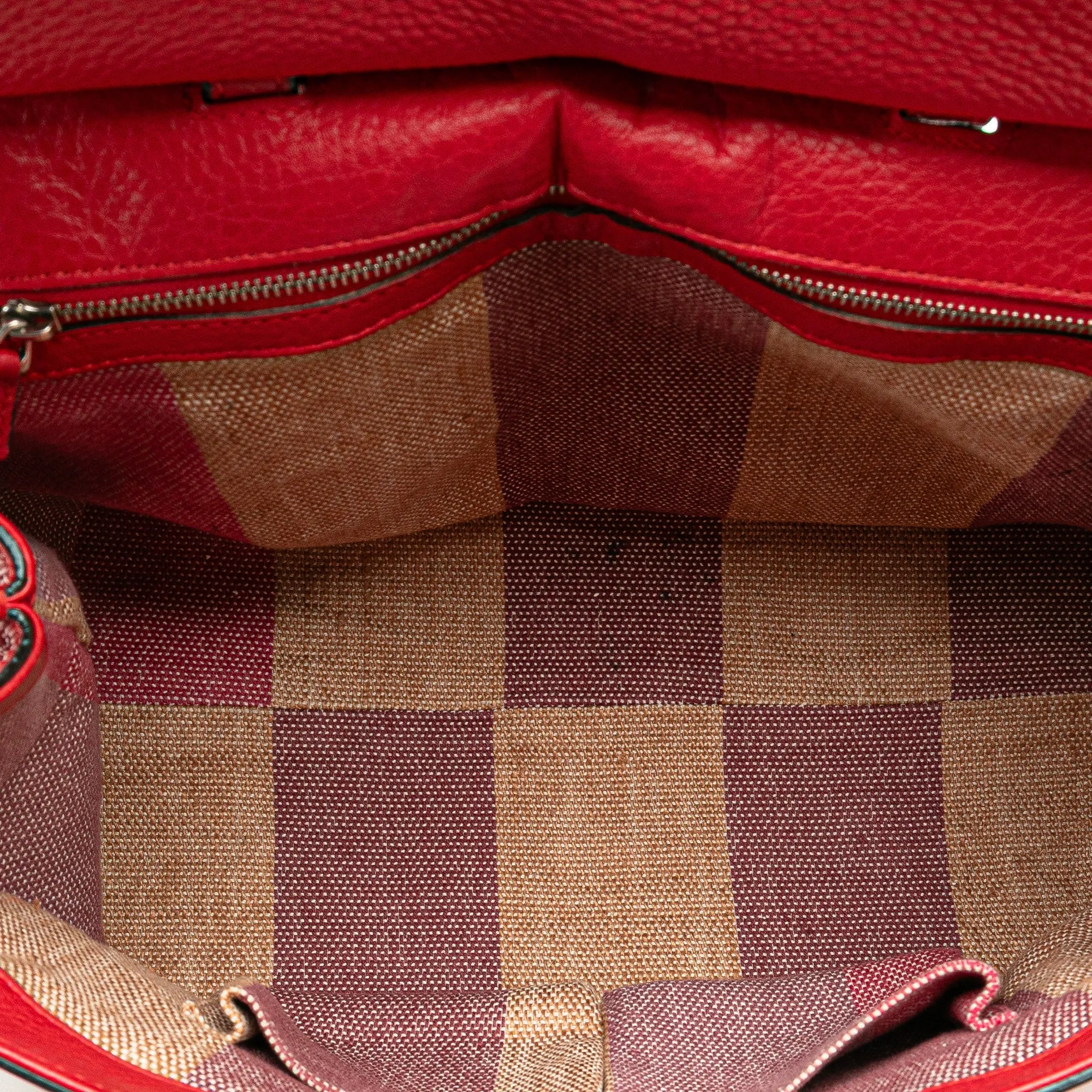 Medium Leather Bamboo Daily Satchel