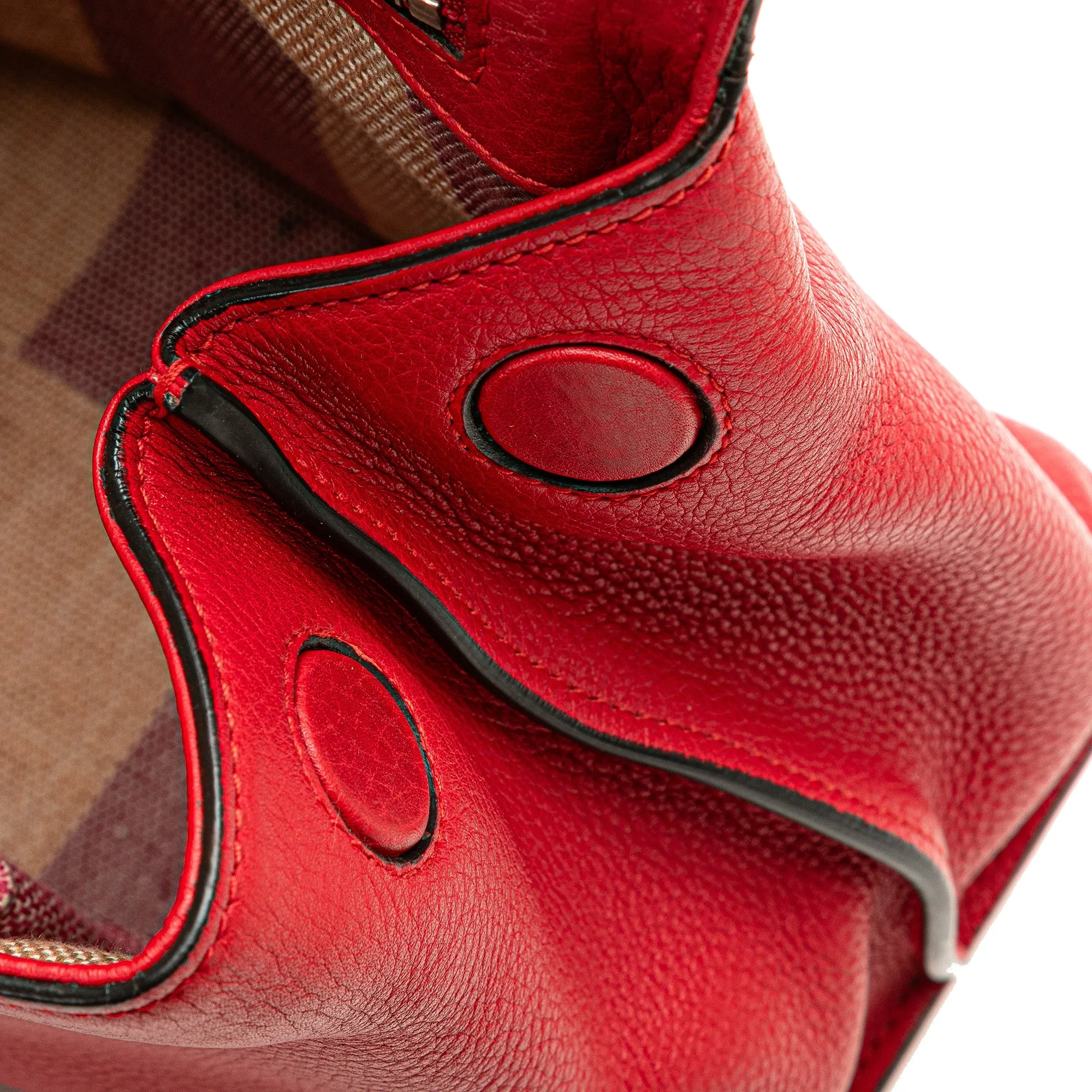 Medium Leather Bamboo Daily Satchel