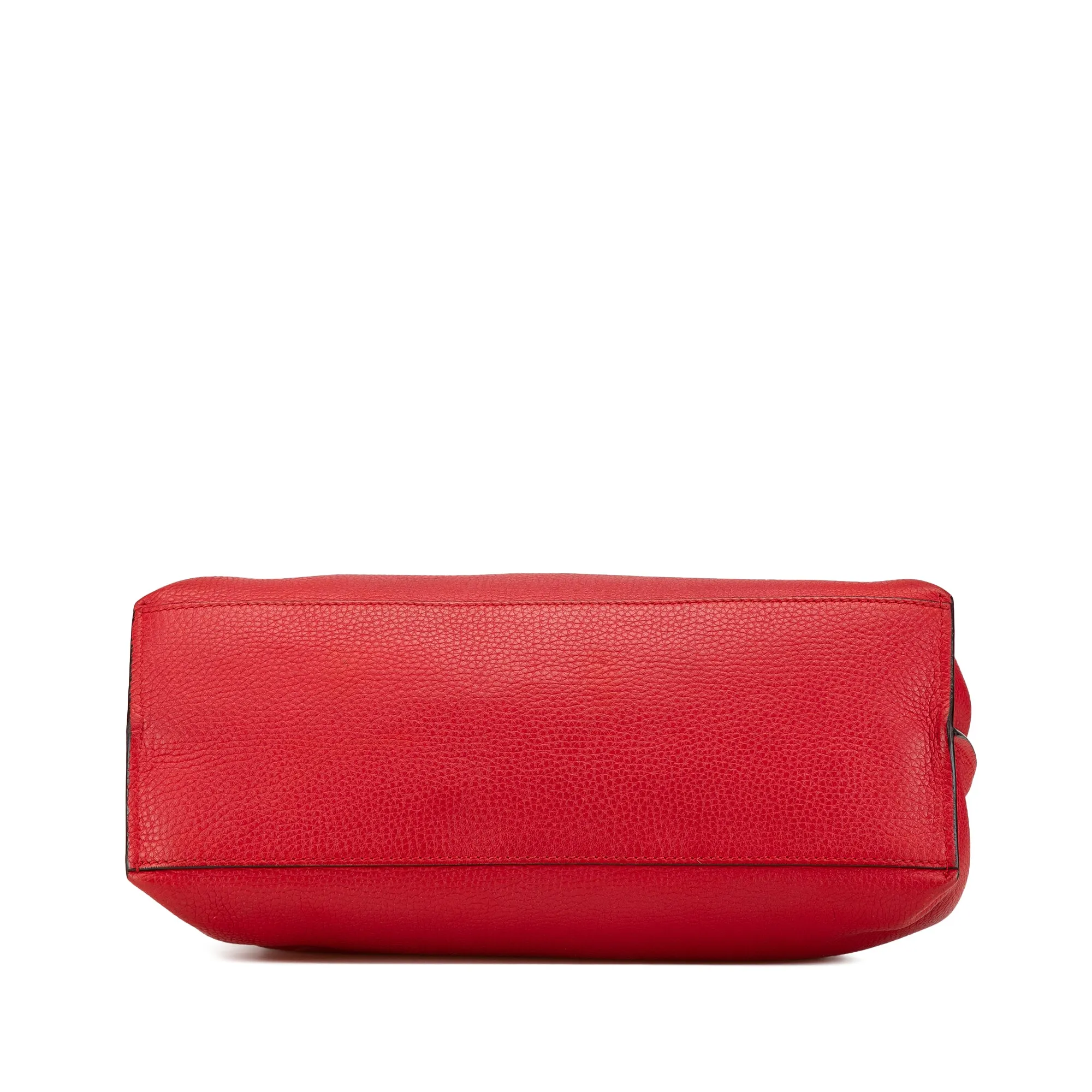 Medium Leather Bamboo Daily Satchel
