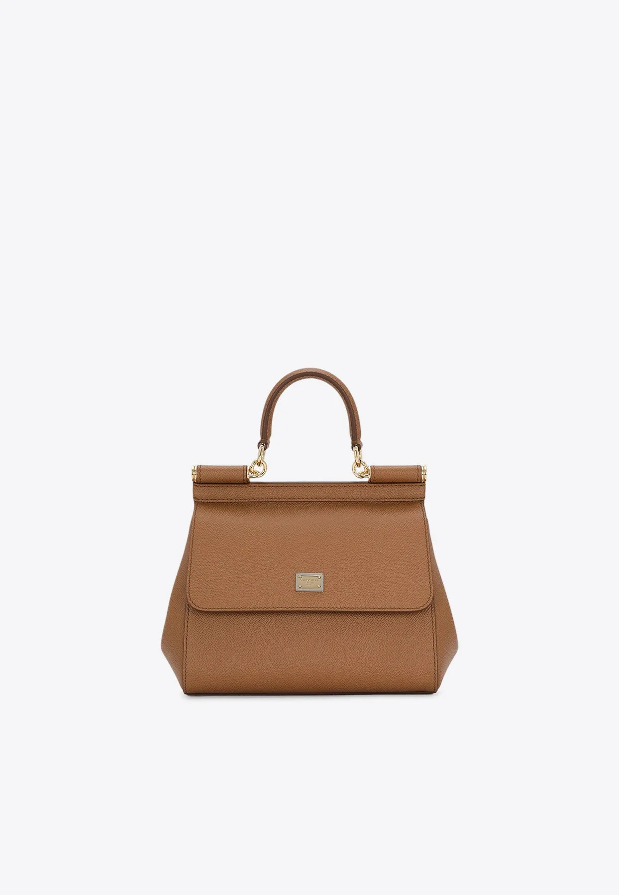 Medium Sicily Leather Top Handle Bag