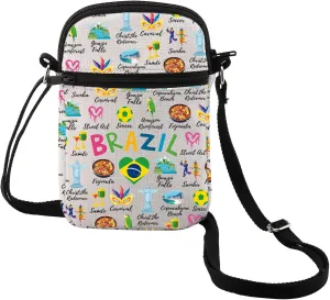 MEIKIUP Brazil Canvas Tote Bag - Brazilian Landmark Bag Lover Gift & Tourist Souvenir