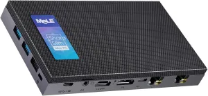 MeLE QuieterDL Mini PC with Windows 11 Home, N100 4GB 128GB, 2.5G Dual LAN,IoT Industrial Desktop Computer Support Win-10 11 Linux Ubuntu Debian 4K Triple Display, Dual HDMI, All-in-One USB-C