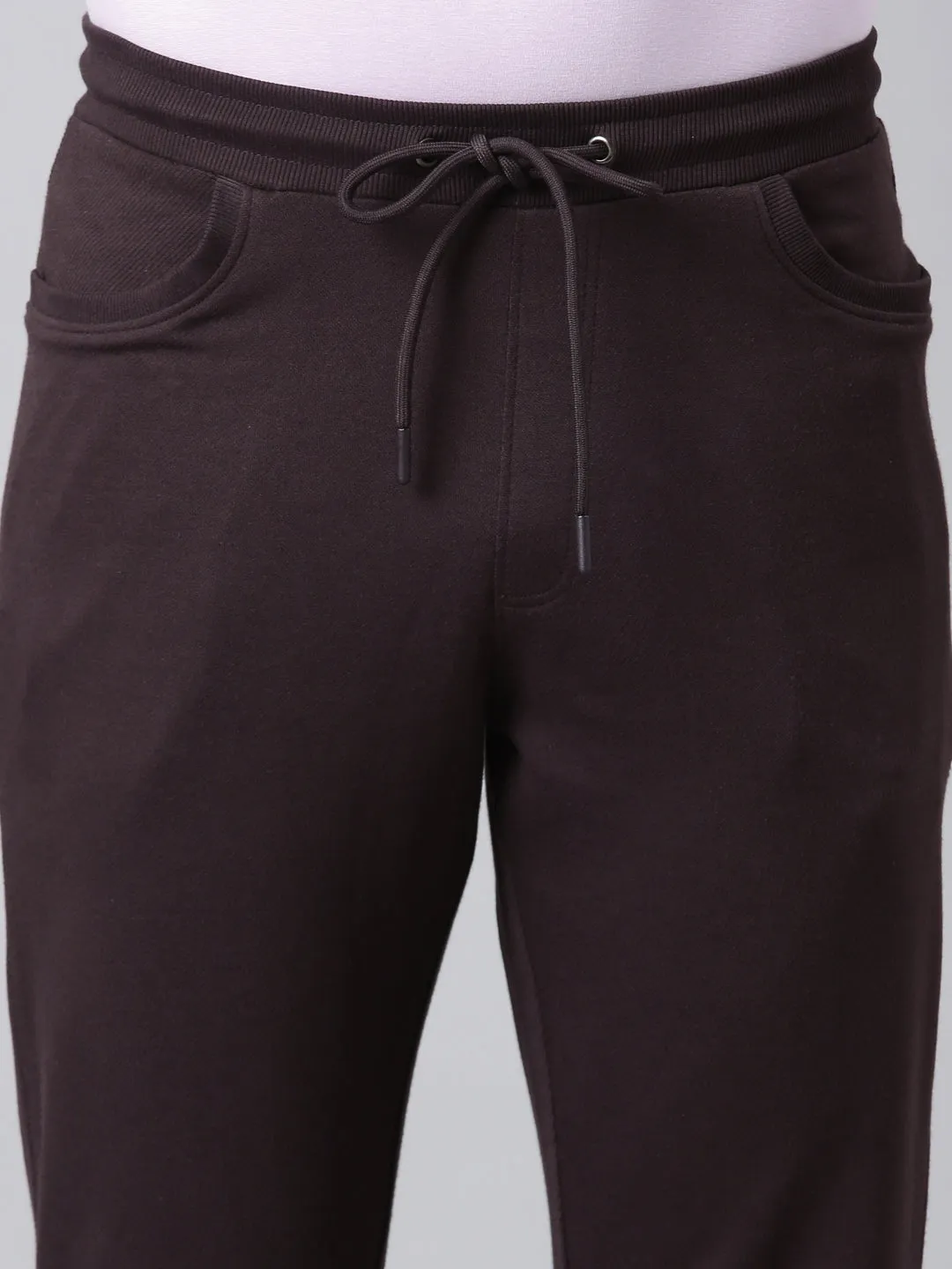Men Brown Bottom Wear Regular Fit