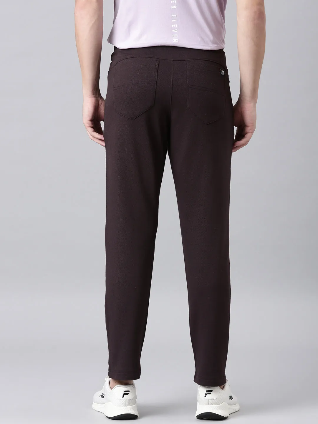 Men Brown Bottom Wear Regular Fit