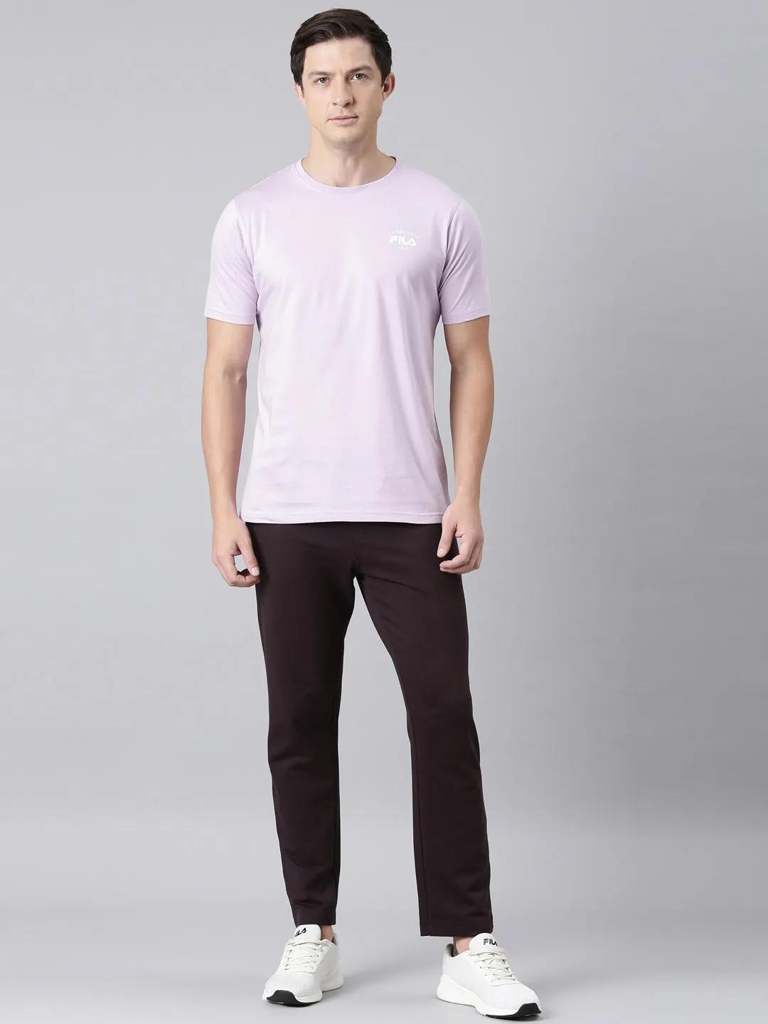 Men Brown Bottom Wear Regular Fit