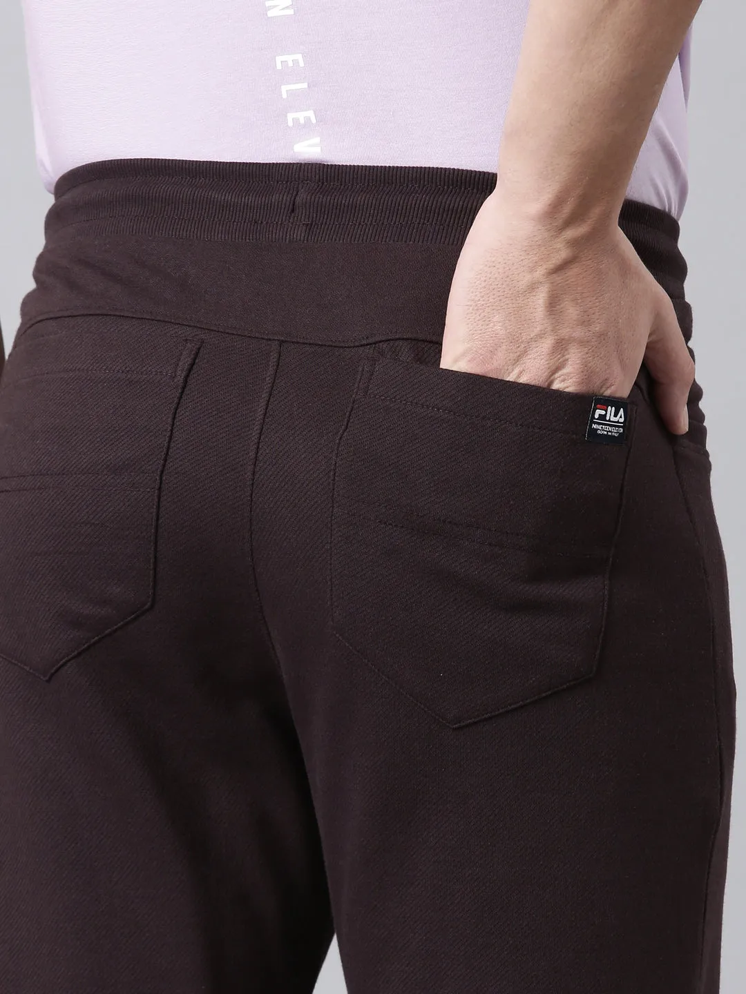 Men Brown Bottom Wear Regular Fit