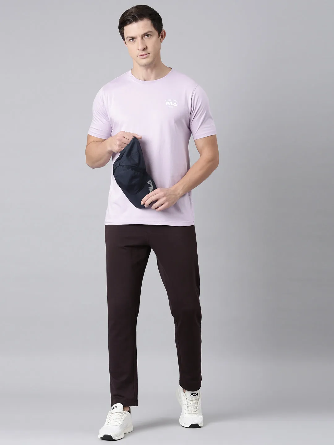 Men Brown Bottom Wear Regular Fit
