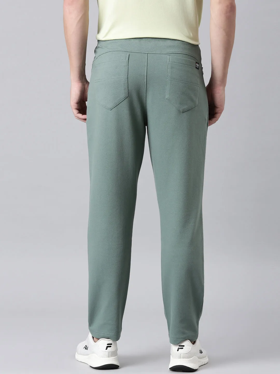 Men Green Bottom Wear Regular Fit