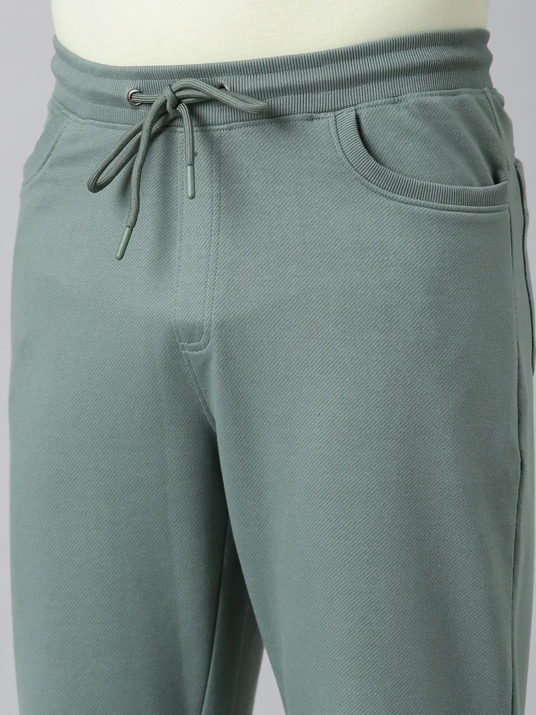 Men Green Bottom Wear Regular Fit