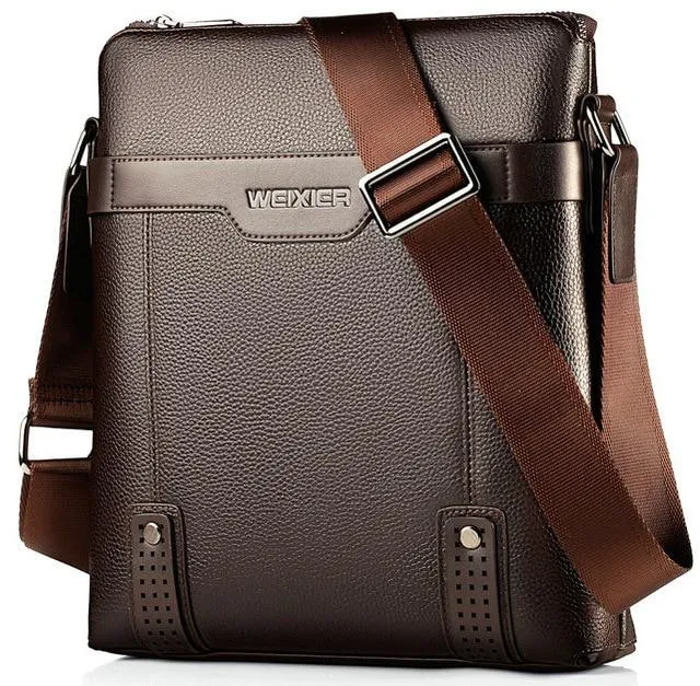 Men messenger bag men leather bag business shoulder crossbody bag for male black brown sac homme small briefcase