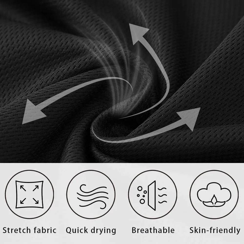Men's 5" Inseam Mesh Workout Shorts 5-Pack – Lightweight, Breathable Athletic Shorts for Gym, Sports & Daily Wear