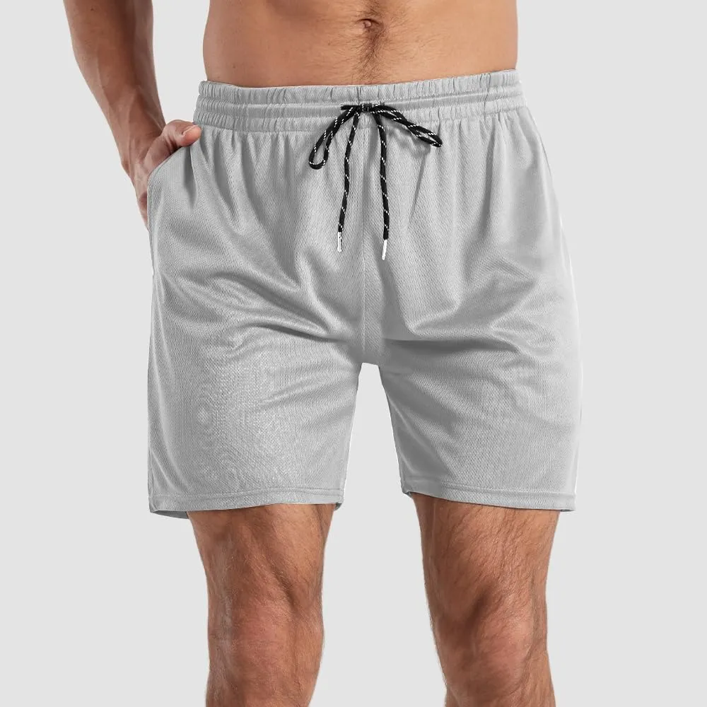 Men's 5" Inseam Mesh Workout Shorts 5-Pack – Lightweight, Breathable Athletic Shorts for Gym, Sports & Daily Wear