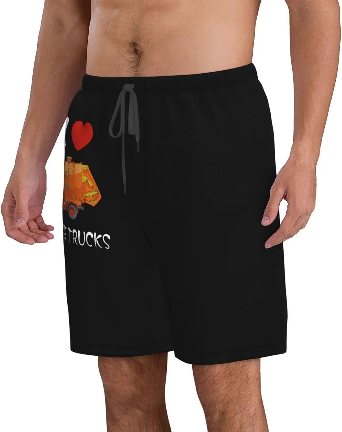 Men's Beach Shorts Quick Dry Shorts Comfortable Loose Drawstring Gym Shorts Running Swimsuit Pants with Pockets