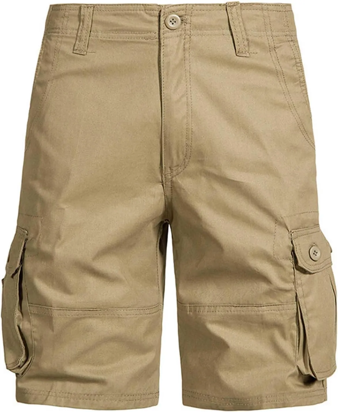 Mens Cargo Shorts Durable Workwear Stretch Waist Outdoor Utility Pockets Casual Summer Hiking Shorts for Men