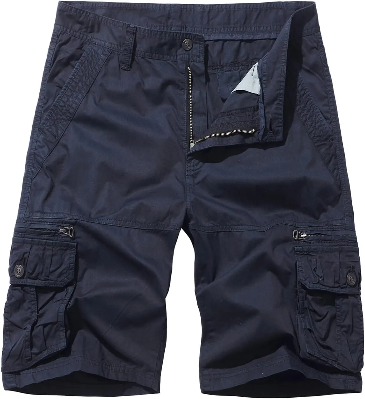 Mens Casual Shorts 7 Inch Inseam Stretch Multi Pocket Cargo Shorts Regular Fit Hiking Athletic Shorts Trendy Clothes