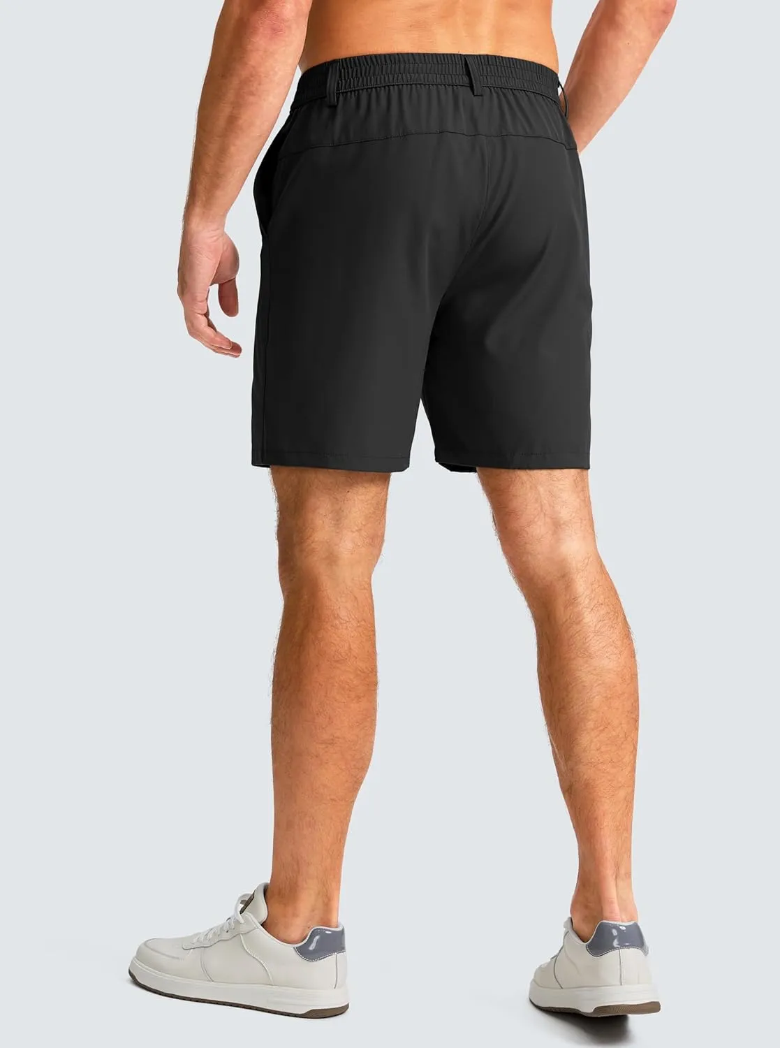 Men's Casual Shorts 7" Lightweight Golf Shorts for Men Stretch with 3 Pockets Quick Dry Breathable Work Shorts