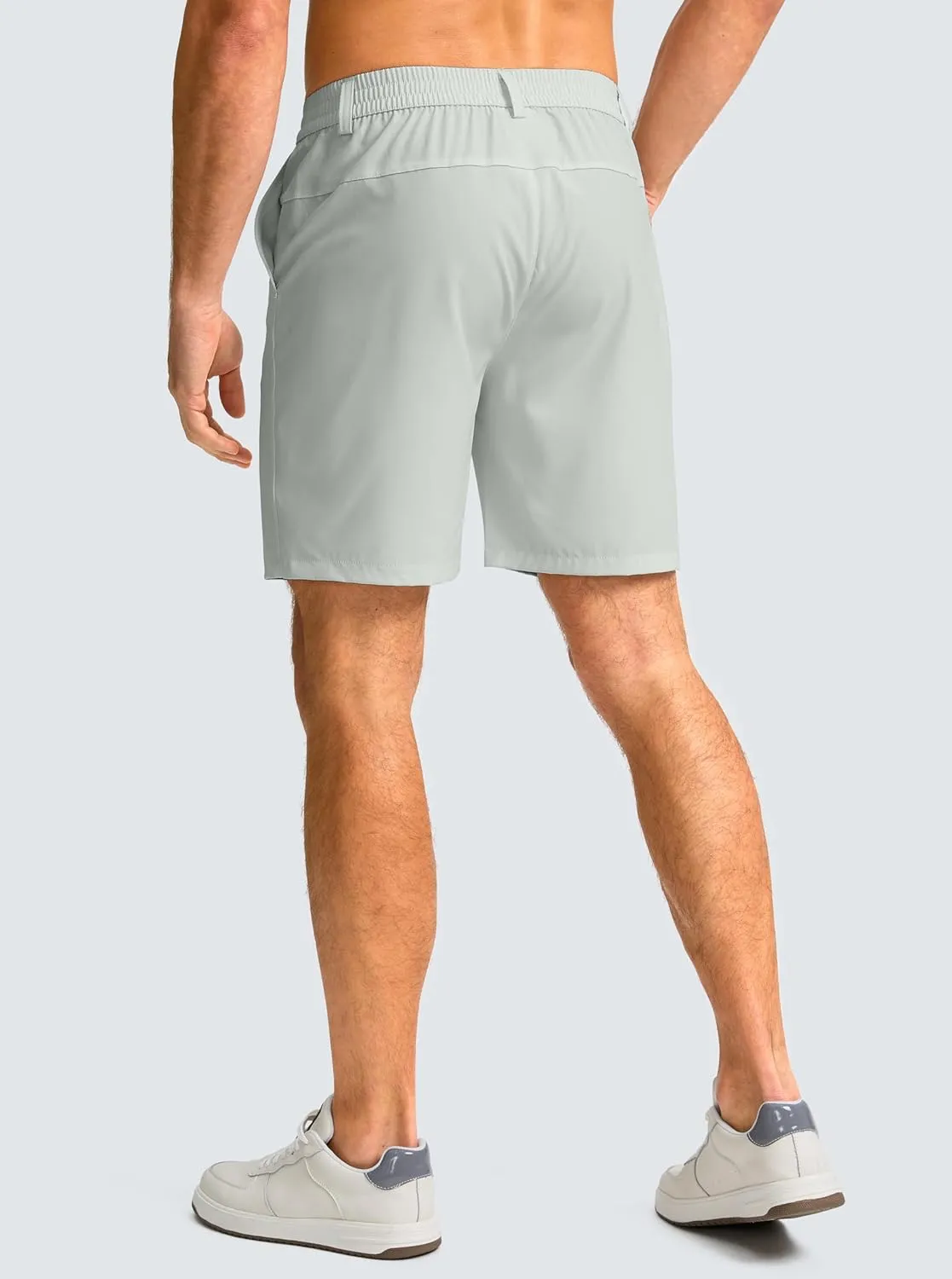 Men's Casual Shorts 7" Lightweight Golf Shorts for Men Stretch with 3 Pockets Quick Dry Breathable Work Shorts