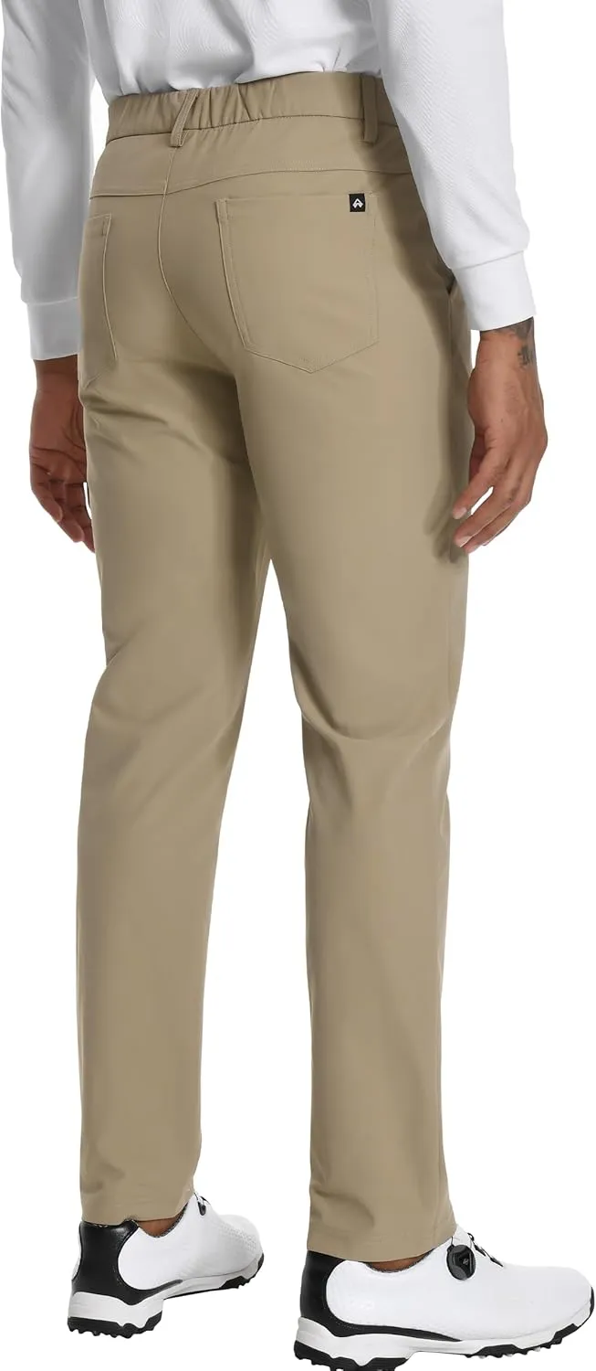 Men's Golf Pants - 30"/32" Dress Pants Wrinkle Free 5 Pockets Stretch Casual Work Travel Slacks