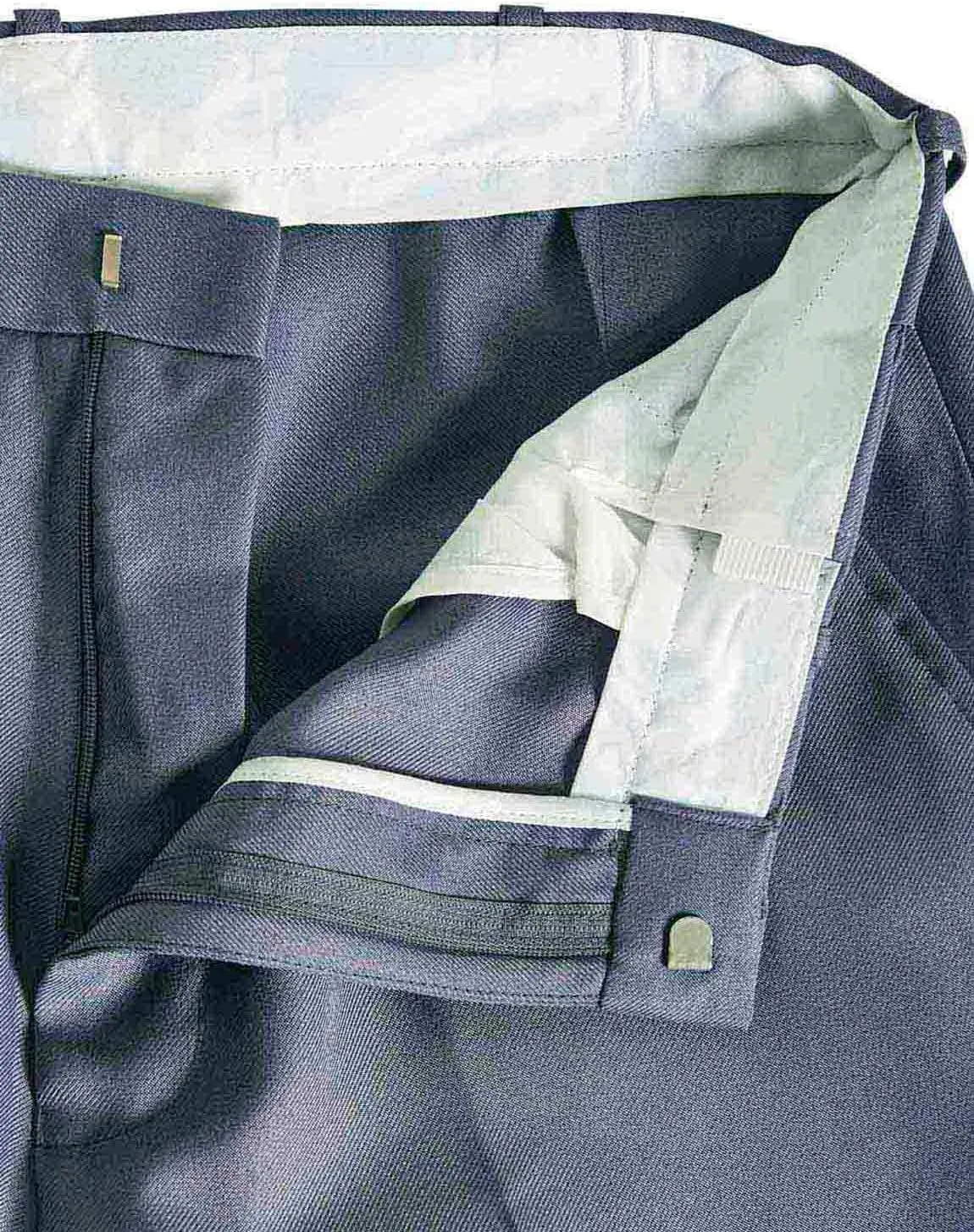 Men's Stretch Waist Formal Smart Work Pants - Dress Slacks with Hidden/Discreet Elasticated Waist