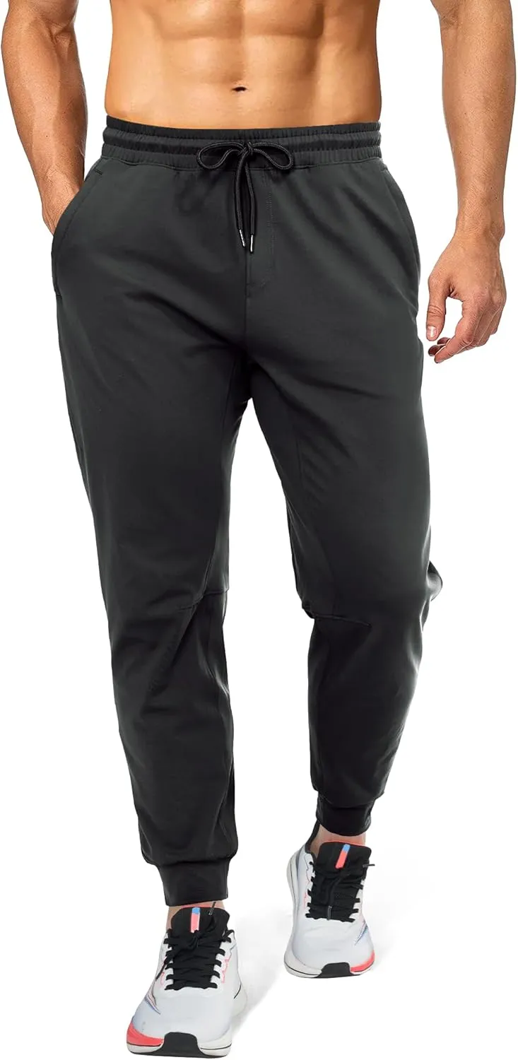 Mens Sweatpants Athletic Pants Workout Track Pants Traning Pants with Zipper Pockets Joggers for Men Gym, Running