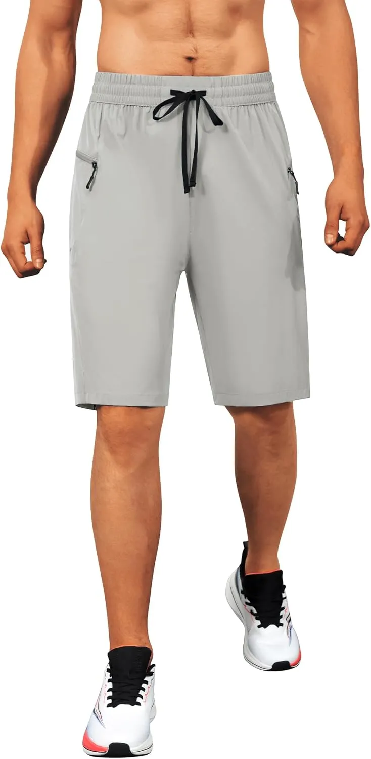 Men's Swim Trunks Quick Dry Beach Shorts with Zipper Pockets, UPF 50 , Swimming, Surfing, Outdoor - No Mesh Liner