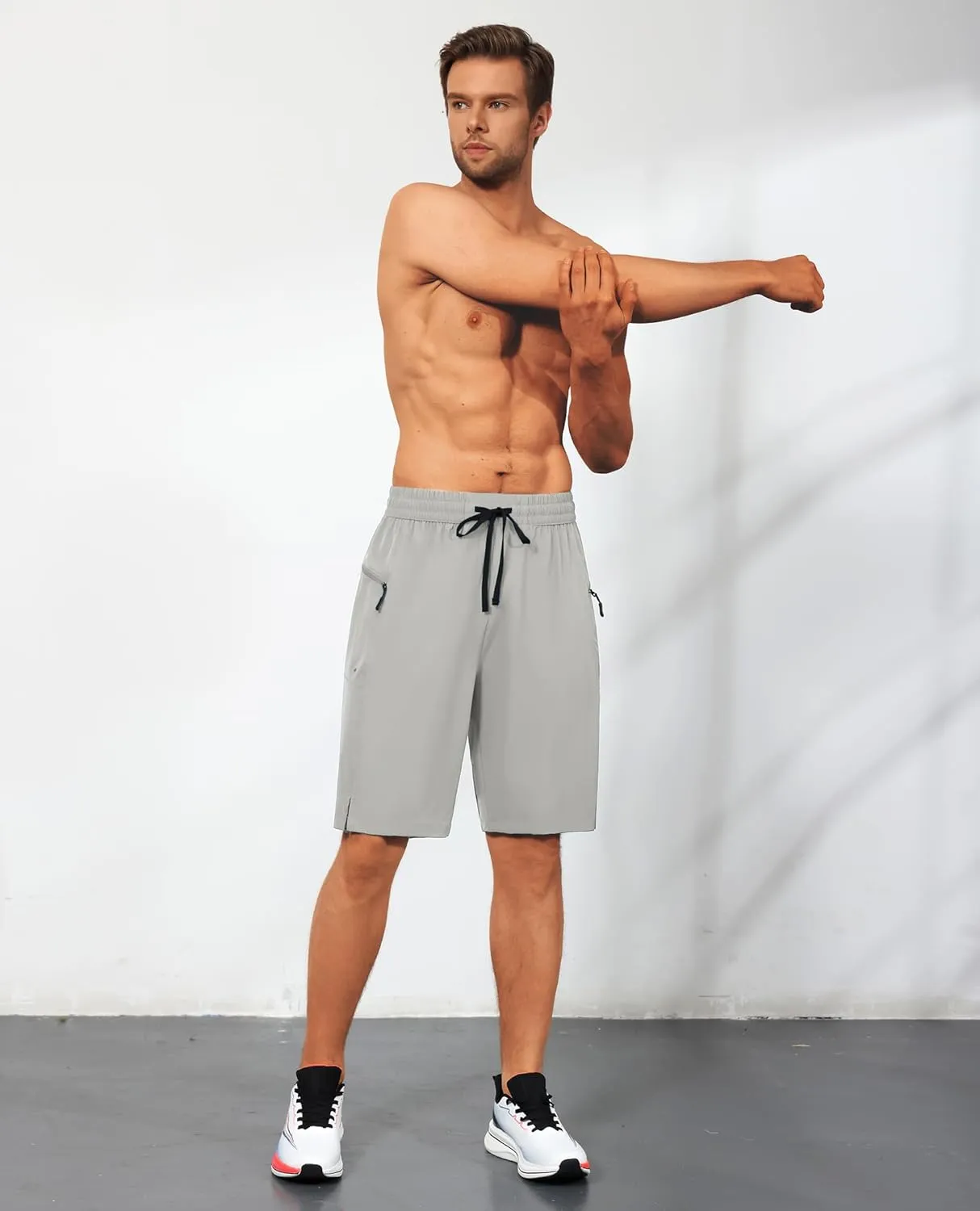 Men's Swim Trunks Quick Dry Beach Shorts with Zipper Pockets, UPF 50 , Swimming, Surfing, Outdoor - No Mesh Liner
