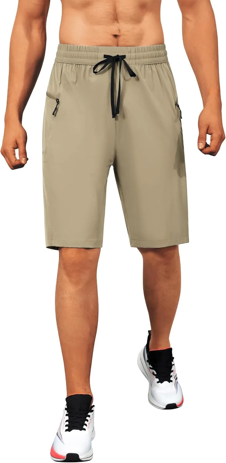 Men's Swim Trunks Quick Dry Beach Shorts with Zipper Pockets, UPF 50 , Swimming, Surfing, Outdoor - No Mesh Liner