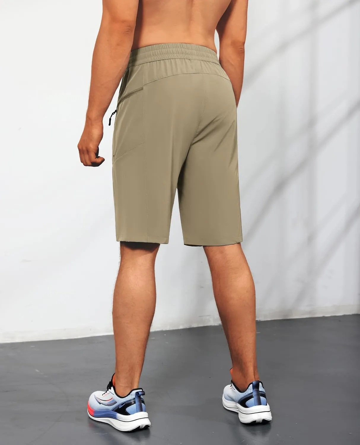 Men's Swim Trunks Quick Dry Beach Shorts with Zipper Pockets, UPF 50 , Swimming, Surfing, Outdoor - No Mesh Liner