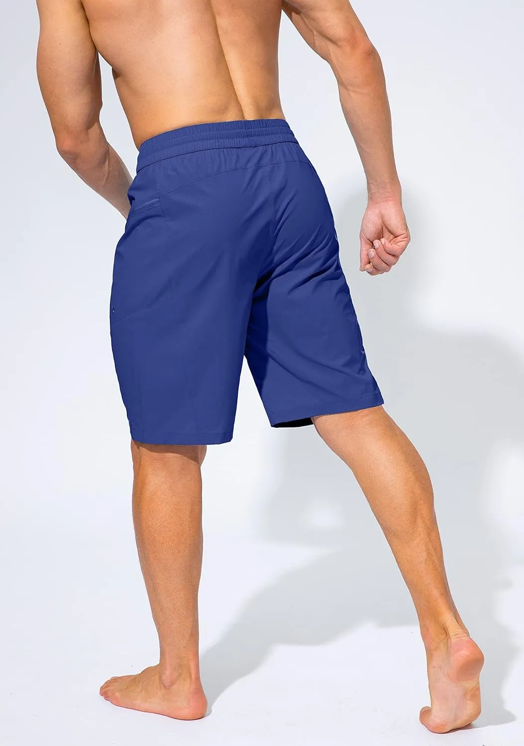 Men's Swim Trunks Quick Dry Board Shorts with Zipper Pockets Beach Shorts Bathing Suits for Men - No Mesh Liner
